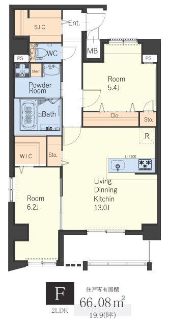 ヴィッラ アプリーレ 西新南 間取り図