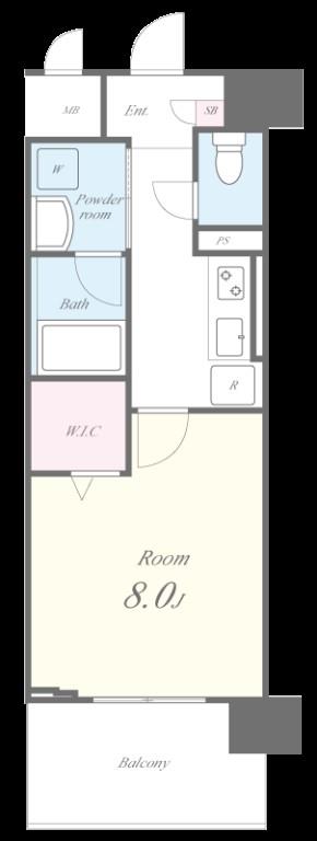 Eastern Wells（イースタン　ウェルス） 間取り図