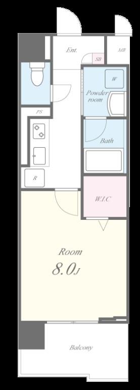 Eastern Wells（イースタン　ウェルス） 間取り図