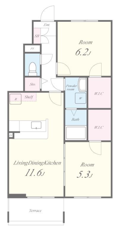 チェリーカーサ1番館 間取り図