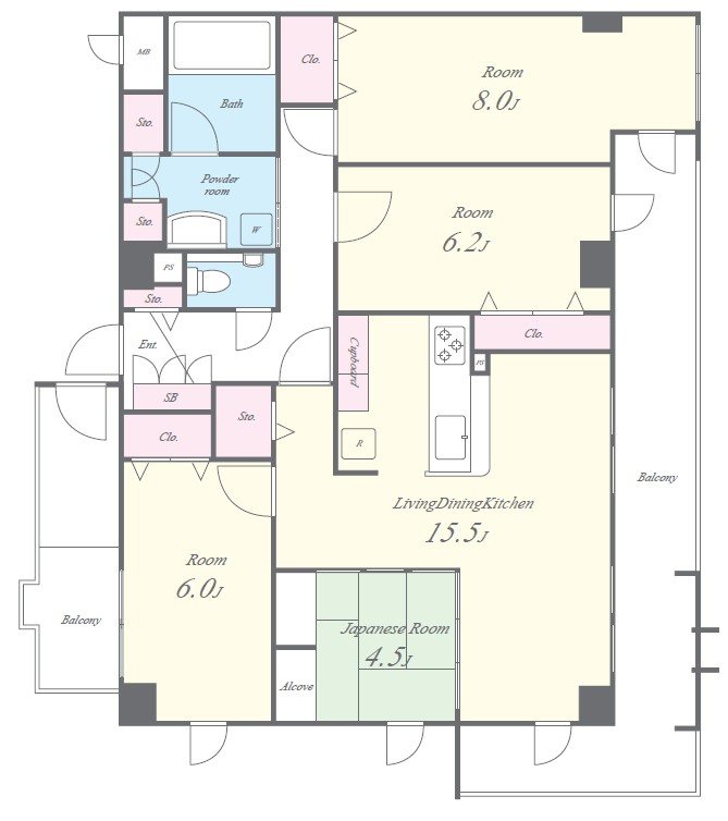 アラモード パレス 間取り図