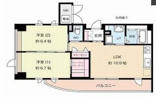 レジデンス八楽 間取り図