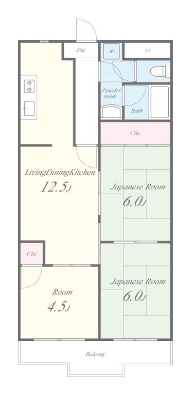 グランドール福川 間取り図