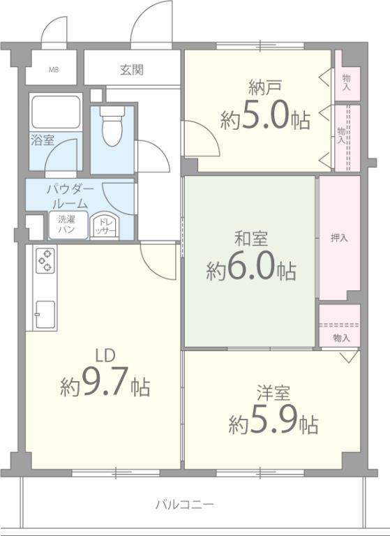 ヴェルドミール 間取り図