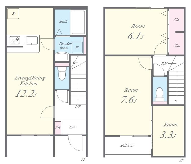 Miaouble(ミャウブル) 間取り図