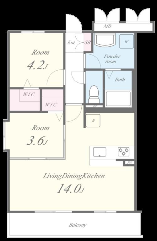 レトワール今川 間取り図