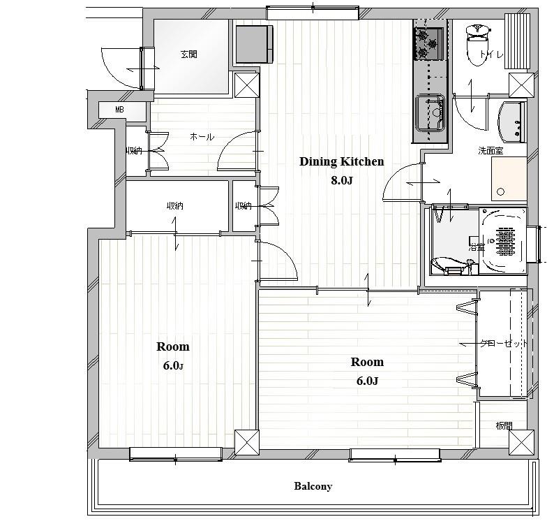 勝どき第三関根ビル 間取り図