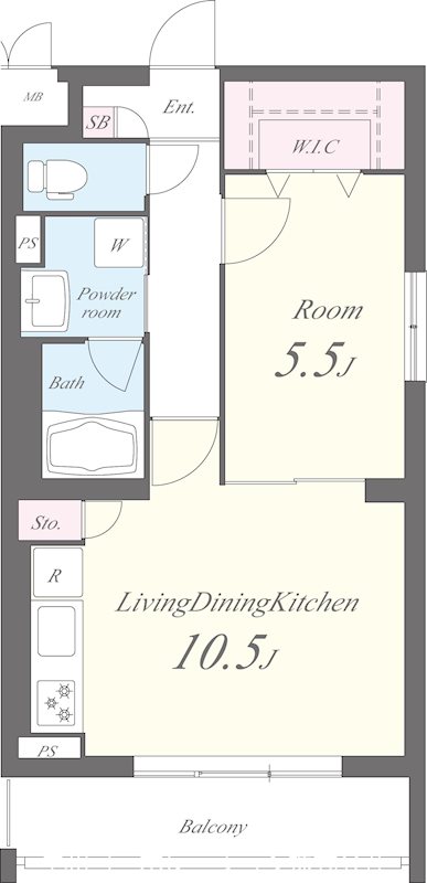 プランドール辻堂 間取り図