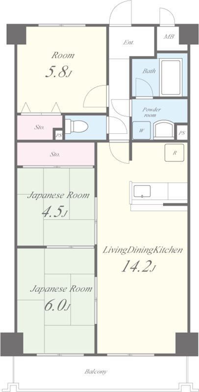 メルベーユ和泉 間取り図