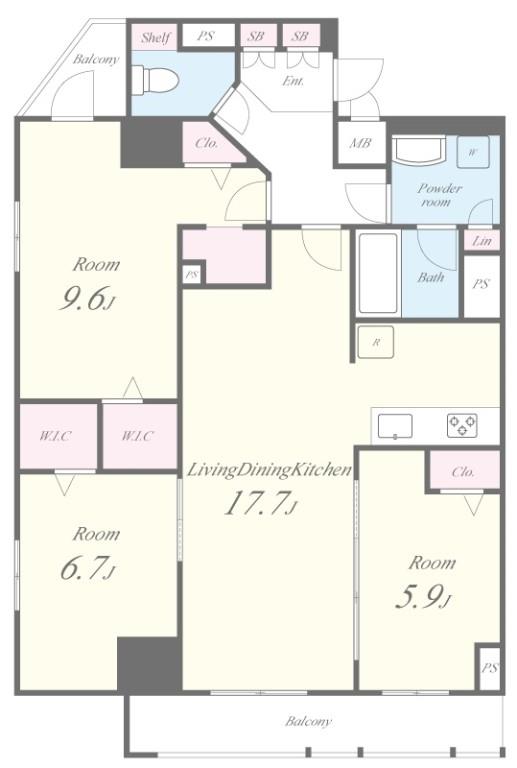 JPT RESIDENCE 間取り図