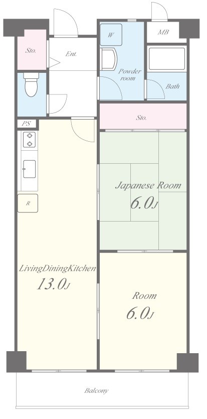 パレス中もず 間取り図