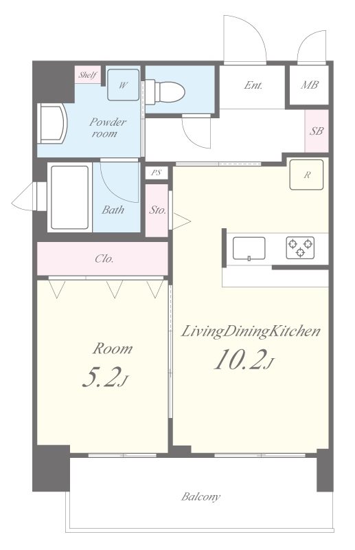 フェリーチェ難波 501号室 間取り