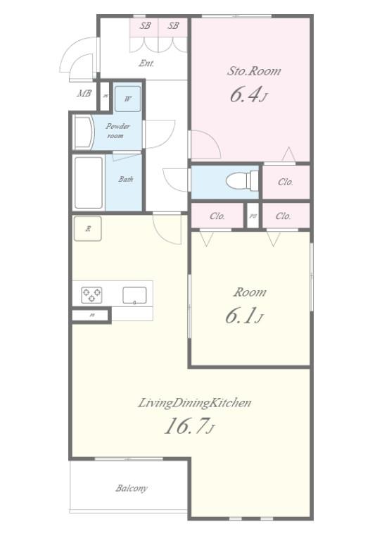 仮称)芥川町4丁目PJ 間取り図