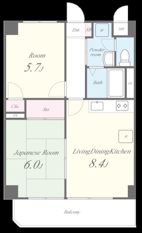 カーサミソノ 間取り図