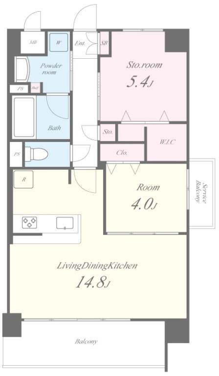 グランコート高槻 206号室 間取り