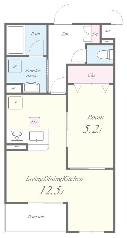 La Marna（ラ マーナ） 間取り図