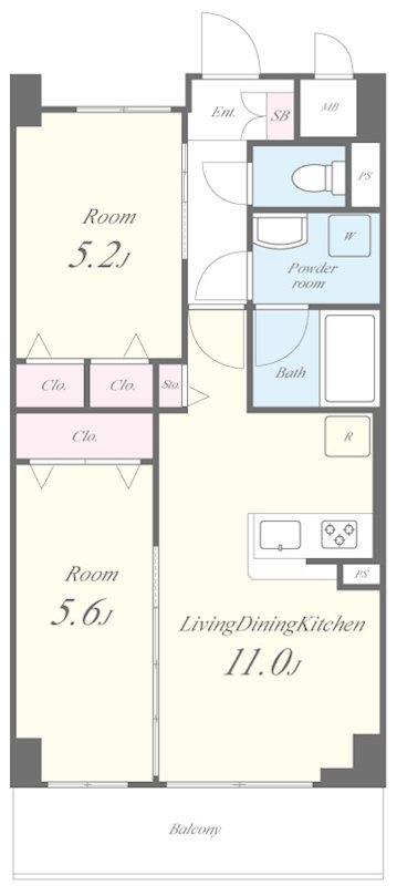 LUANA湘南 間取り図