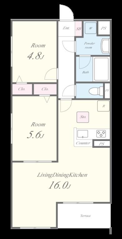 SOUTH COAT(サウスコート) 101号室 間取り