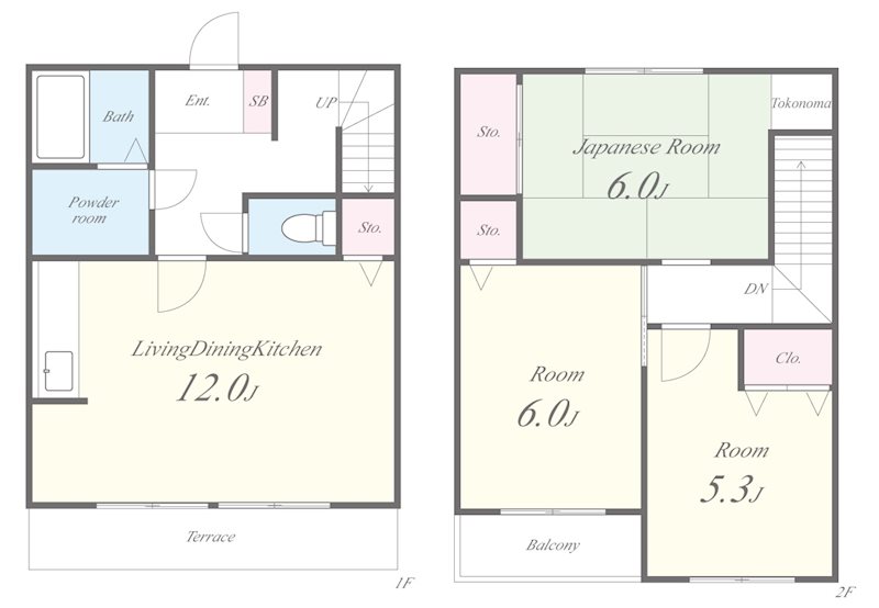ツインコートいたくら 間取り図