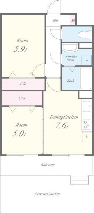 アトリオ石神井公園 間取り図
