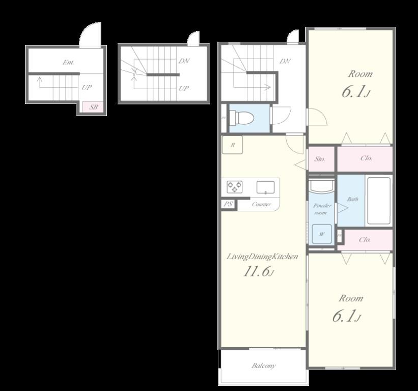 メゾン・デ・クール 間取り図