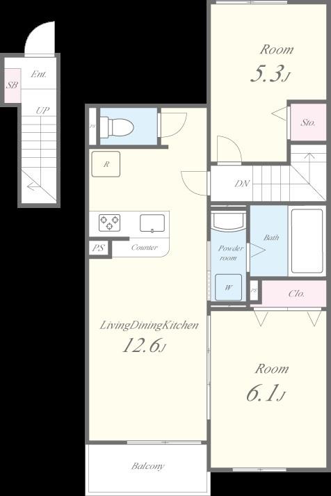 メゾン・デ・クール 間取り図