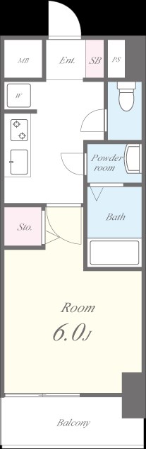 グランパシフィック長橋 0603号室 間取り