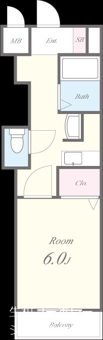 ポレール新石切 間取り図