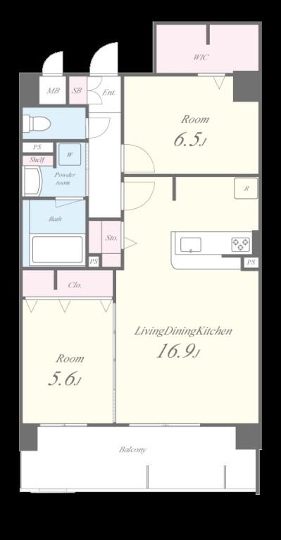 エクセルハイム東灘 間取り図