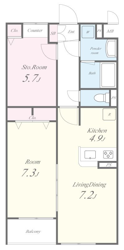 T annex 間取り図