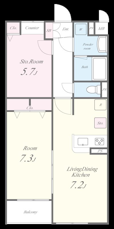 T annex 間取り図
