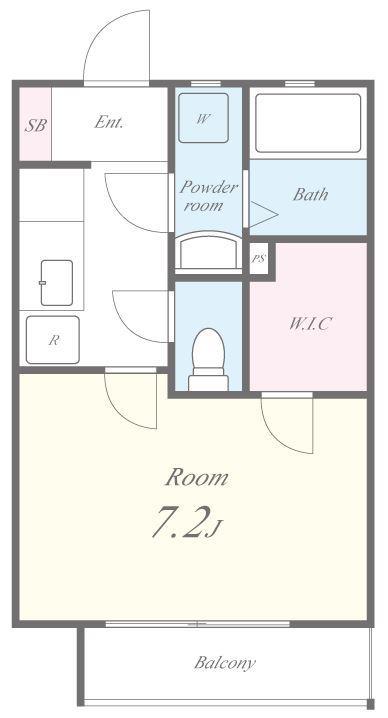 ウエストサイドリバーⅡ 間取り図