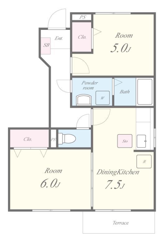ポポラーレ・アイ・ロジュマン 101号室 間取り