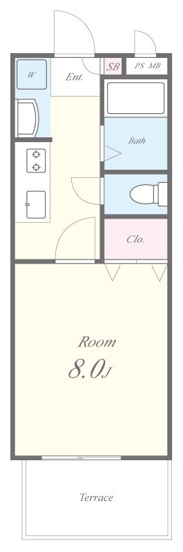 リバーサイド安藤 205号室 間取り