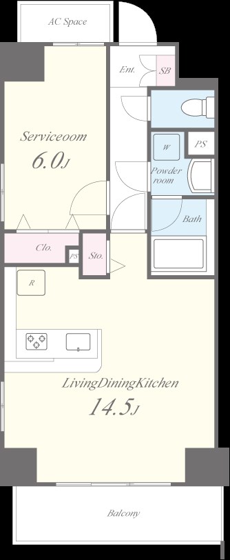 ラ･フォンテーヌ石原 間取り図