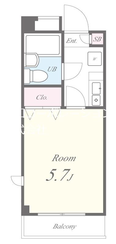 レオパレスフレッシュ 間取り図