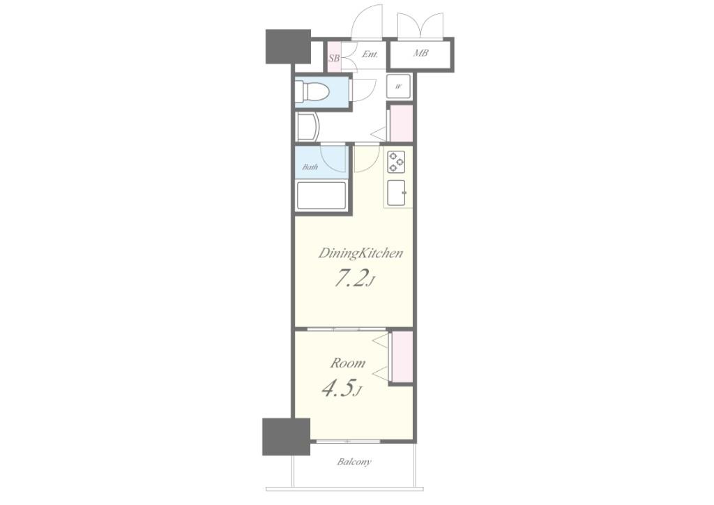 ROOTs Shinjuku Wakamatsucho(ルーツシンジュクワカマツチョウ) 間取り図