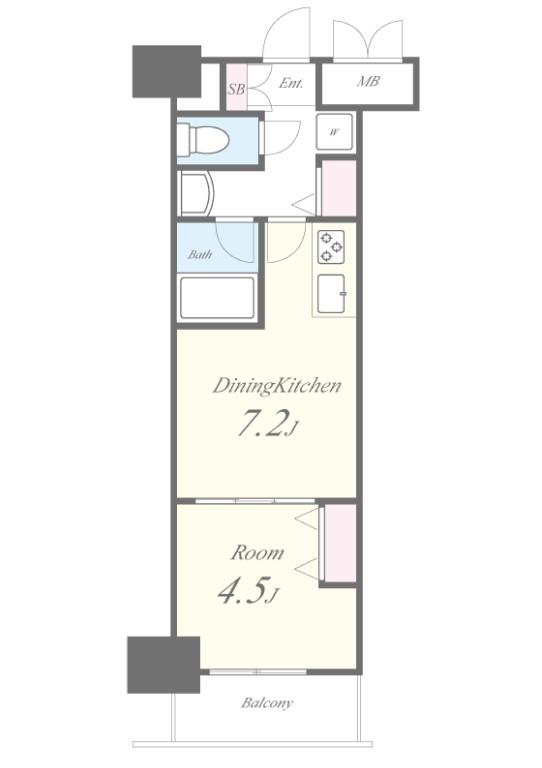 ROOTs Shinjuku Wakamatsucho(ルーツシンジュクワカマツチョウ) 間取り図