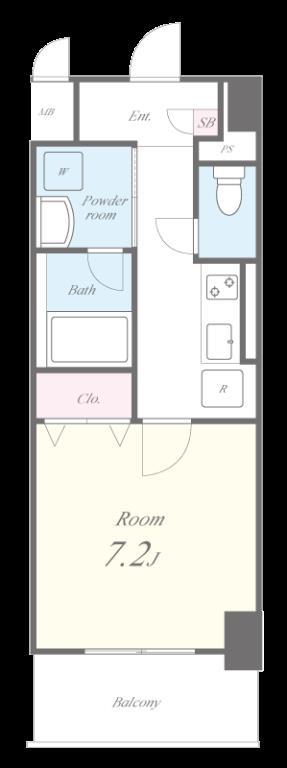 ボー デュ キャナル幅下 間取り図