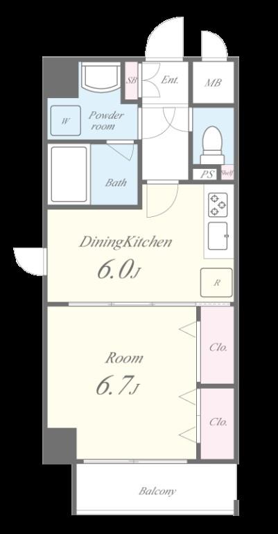 グリーンコート亀島 間取り図