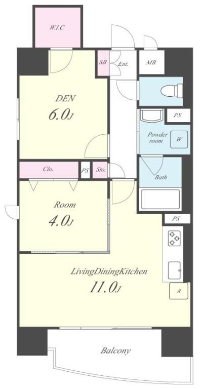 サンエスケーイワタ名城 間取り図