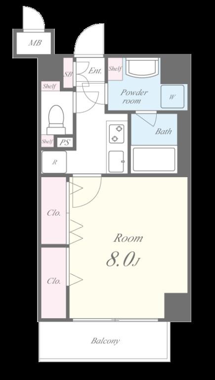 グリーンコート亀島 間取り図