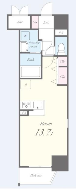 グランパークタワー 間取り図