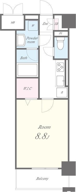 ジュネス四日市 間取り図