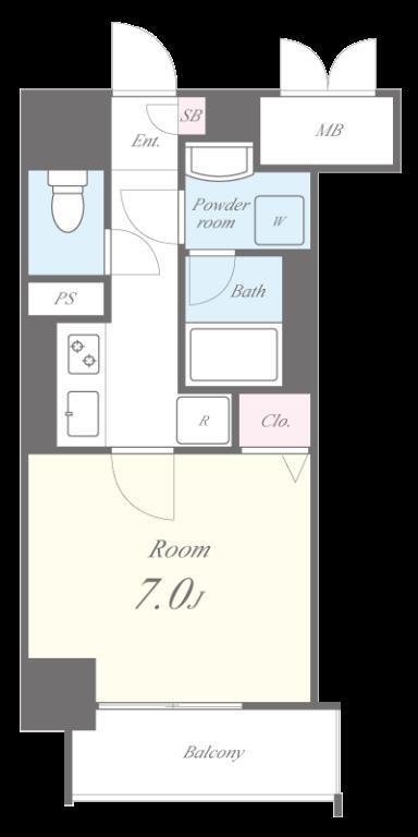 レジデンスユウキ 間取り図