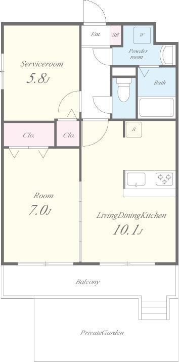 アトリオ石神井公園 間取り図