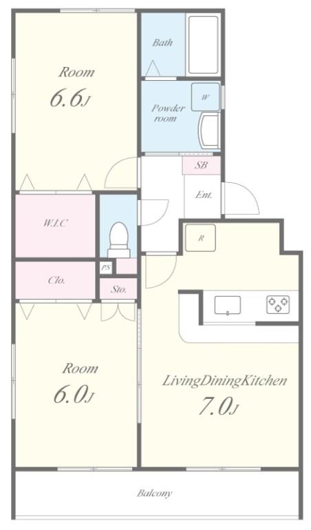 ヴィラコート高松 間取り図