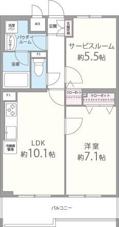 エスポアール西大路 間取り図