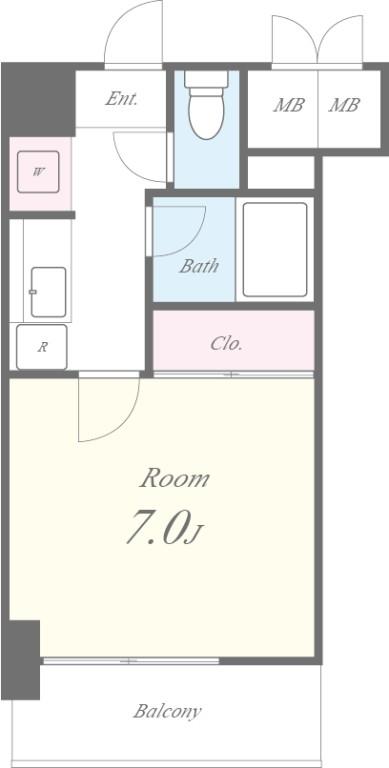 シティーヴェローナ 603号室 間取り