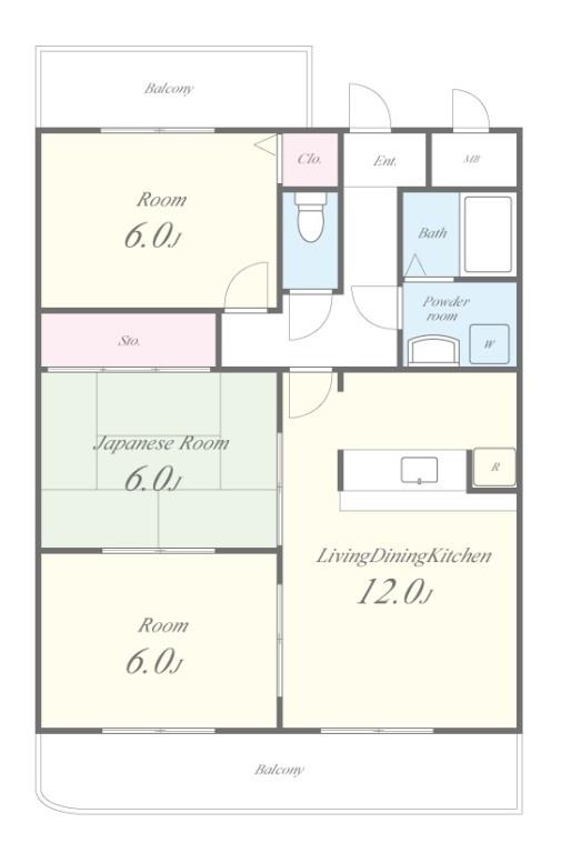 グランドールY 間取り図